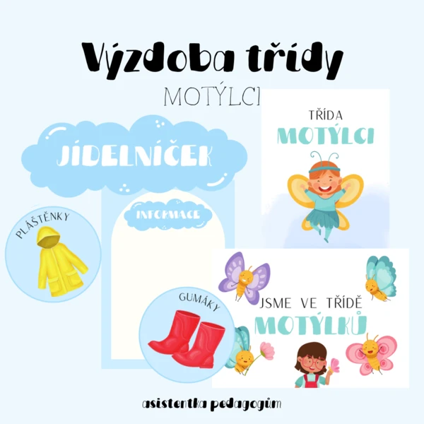 Výzdoba třídy - Motýlci 1