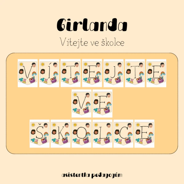 Girlanda - VÍTEJTE VE ŠKOLCE 1