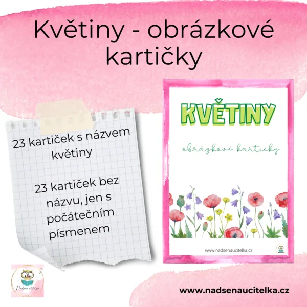 Květiny - obrázkové kartičky 1