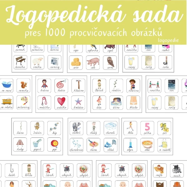 Logopedické kartičky - sada 1