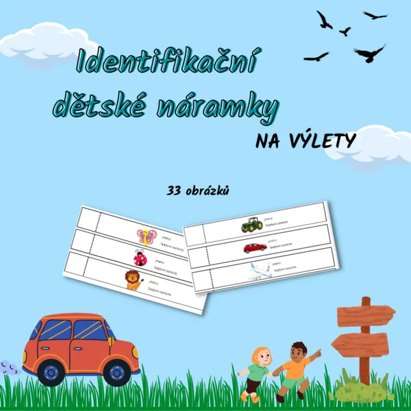 Identifikační dětské náramky - na výlety 1
