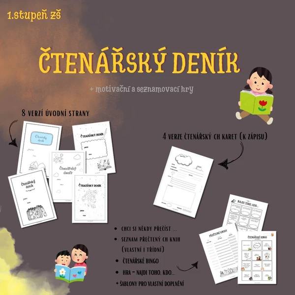 ČTENÁŘSKÝ DENÍK + 2 motivační aktivity 1