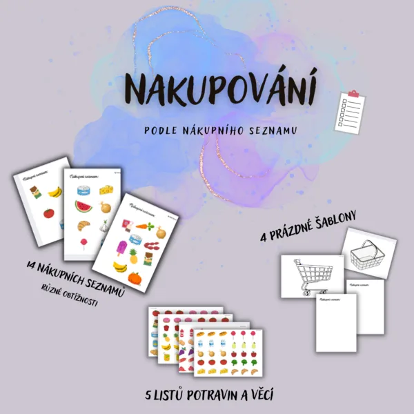 NAKUPOVÁNÍ - podle nákupního seznamu 1