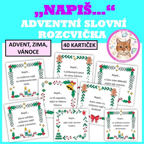 "NAPIŠ..." - Adventní slovní rozcvička 1