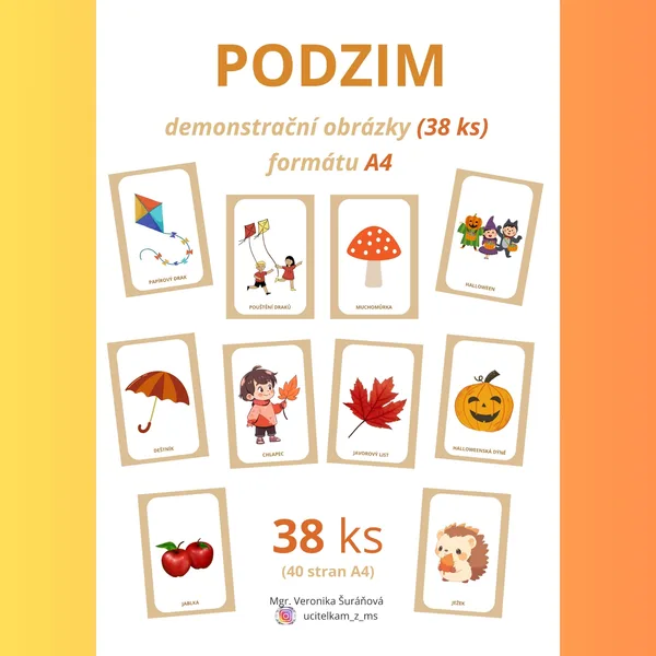 PODZIM - demonstrační obrázky (38 ks, A4) 1
