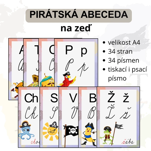 Pirátská abeceda 1