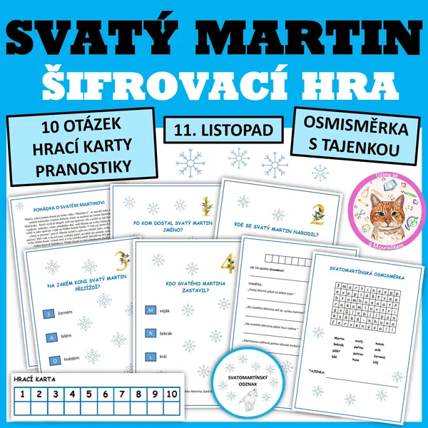 SVATÝ MARTIN - ŠIFROVACÍ HRA 1