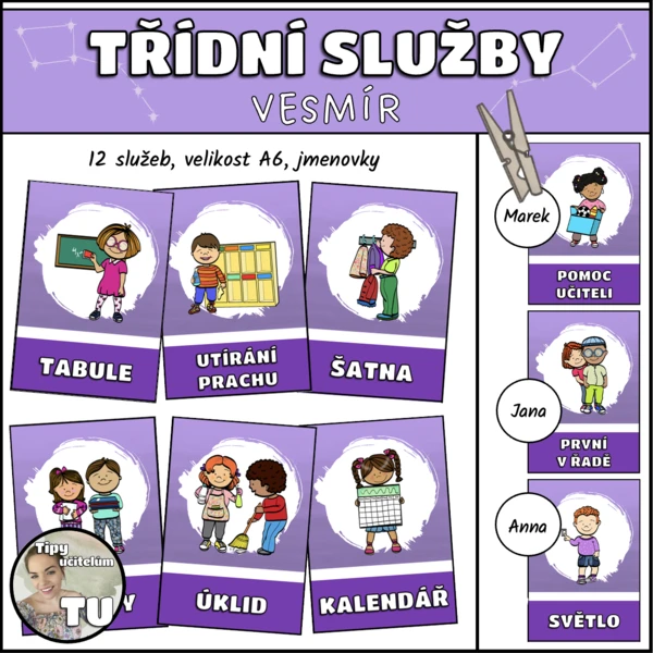 Třídní služby - vesmír 1
