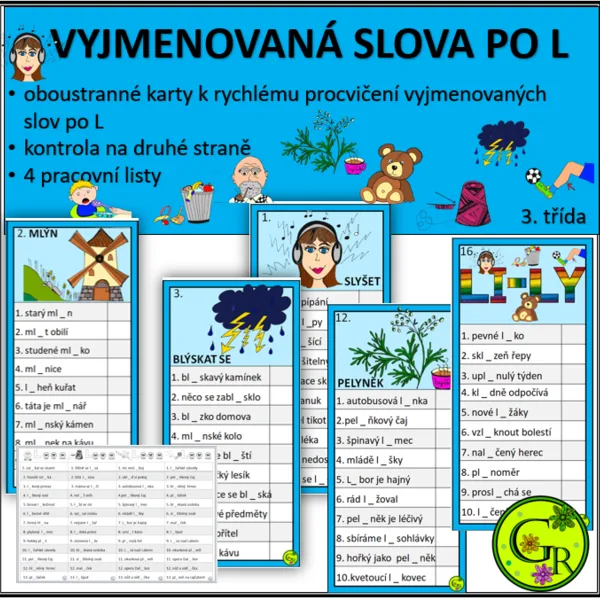 PROCVIČUJEME VYJMENOVANÁ SLOVA PO L 1