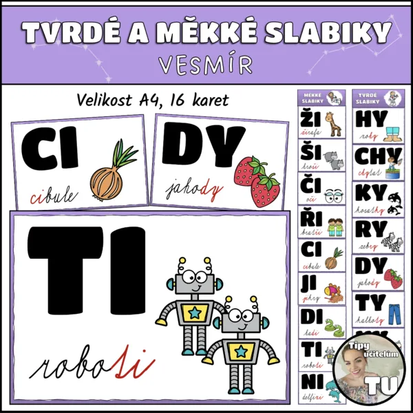 Tvrdé a měkké slabiky - vesmír 1