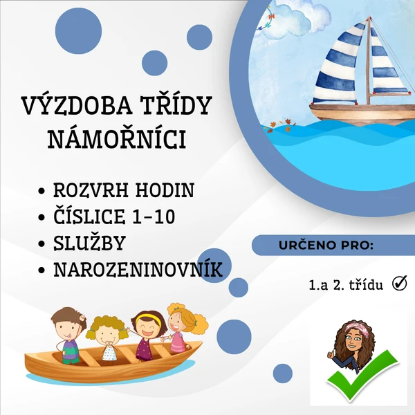 VÝZDOBA TŘÍDY - NÁMOŘNÍCI 1