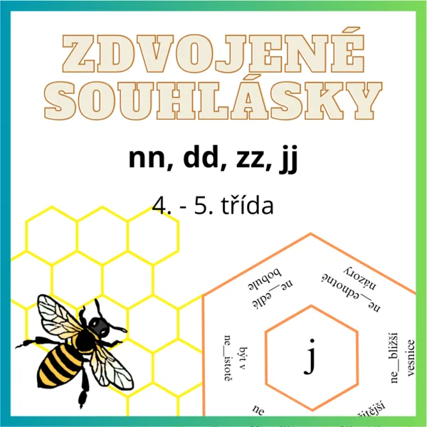 Zdvojené souhlásky - hexagony 1