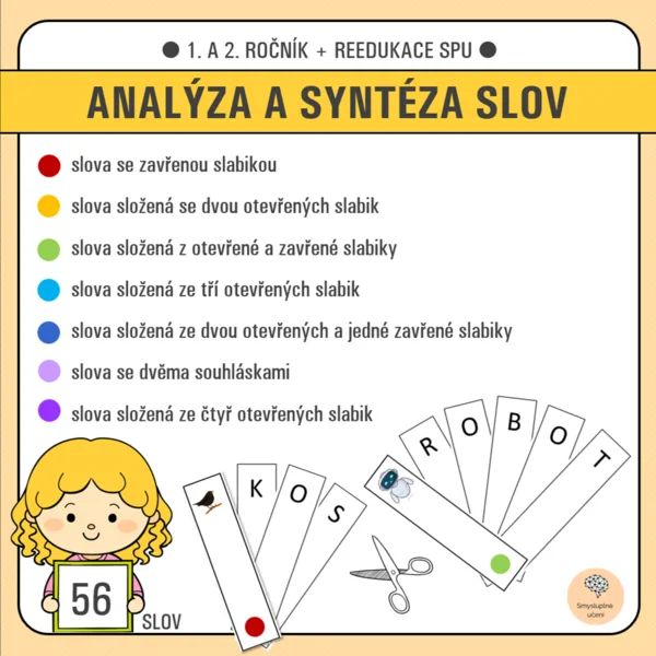 Vějíře - skládání slov 1