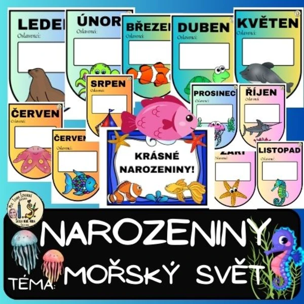 NAROZENINOVNÍK – MOŘSKÝ SVĚT 1