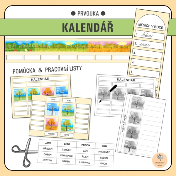 Kalendář - pomůcky 1