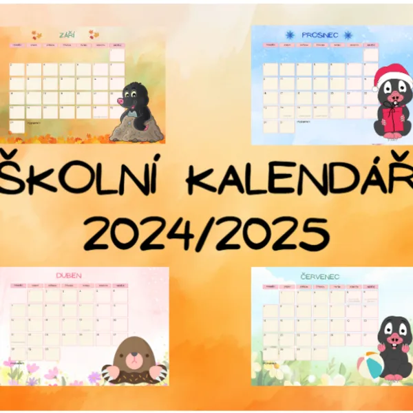 Krteček - kalendář 2024/2025 1