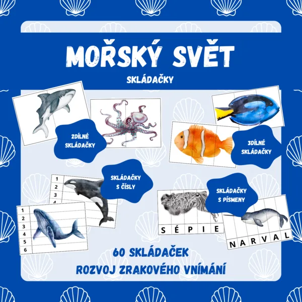 MOŘSKÝ SVĚT - skládačky 1