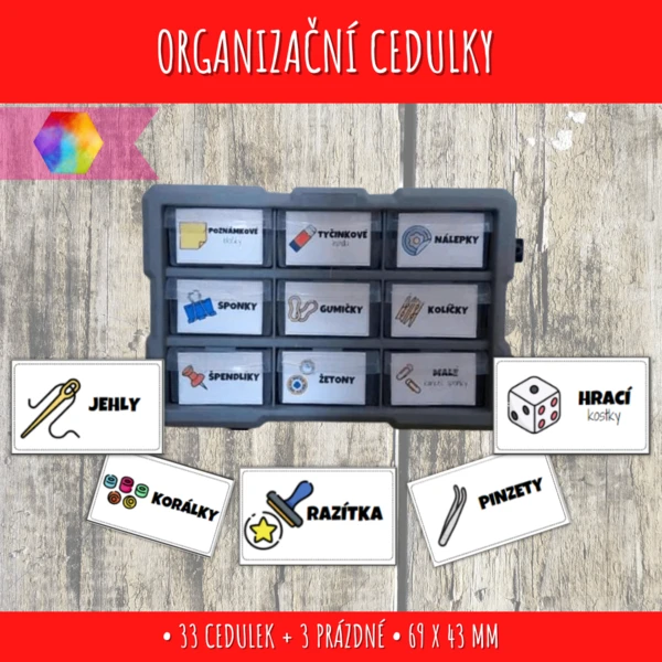 Organizační cedulky 1