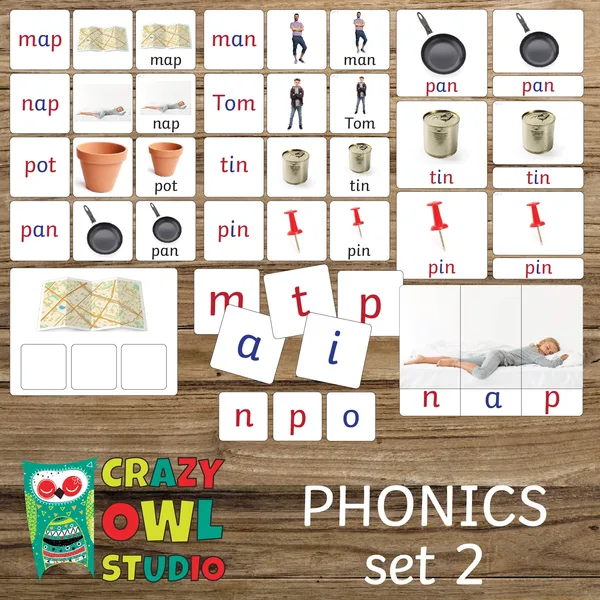 Angličtina phonics – set 2 n p o 1