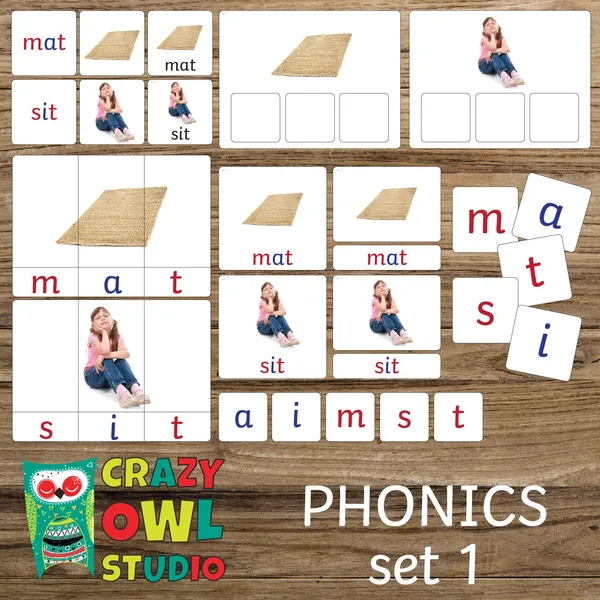 Angličtina phonics – set 1 a i m s t 1