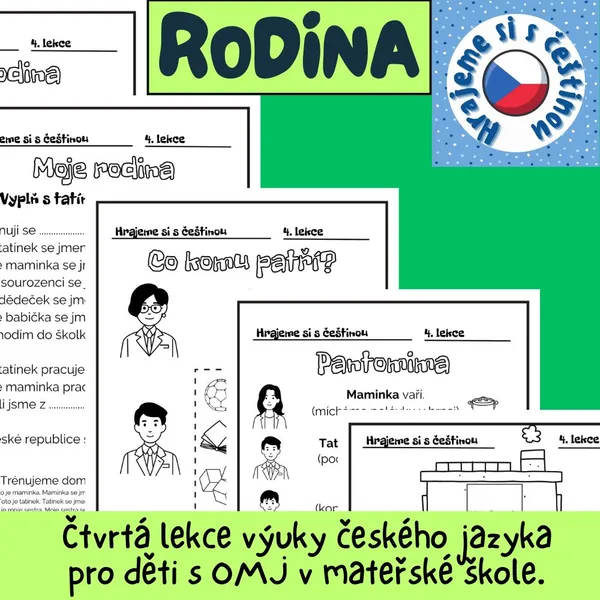 Výuka českého jazyka v MŠ - RODINA 1