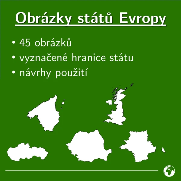 Evropa, obrázky hranic všech států Evropy, zeměpis 1