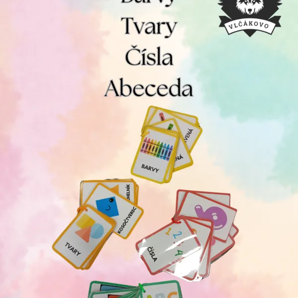Abeceda, čísla, barvy a tvary -demonstrační karty 1