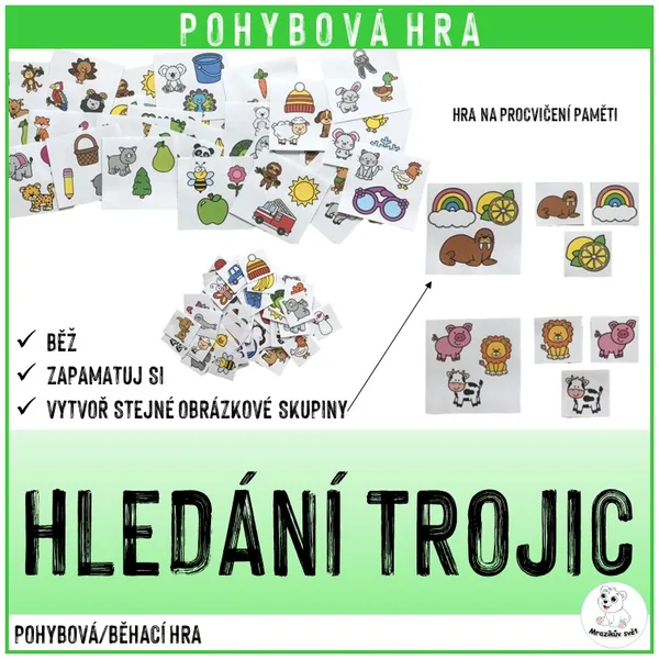 Hledání trojic (pohybová hra) 1
