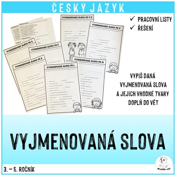 Vyjmenovaná slova (pracovní listy) 1