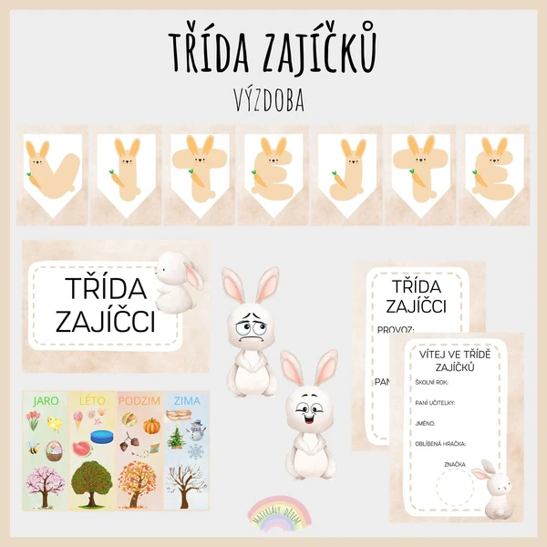 Výzdoba třídy Zajíčků 1