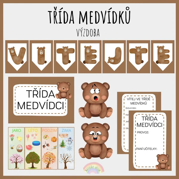 Výzdoba třídy Medvídků 1