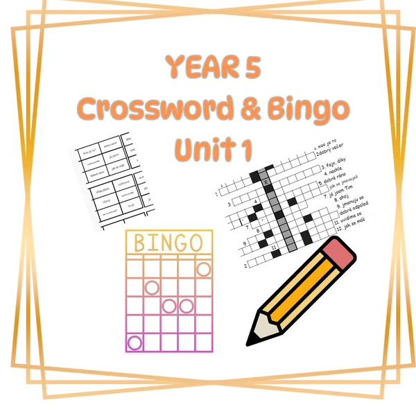 Year 5 - unit 1 - crossword and bingo 1
