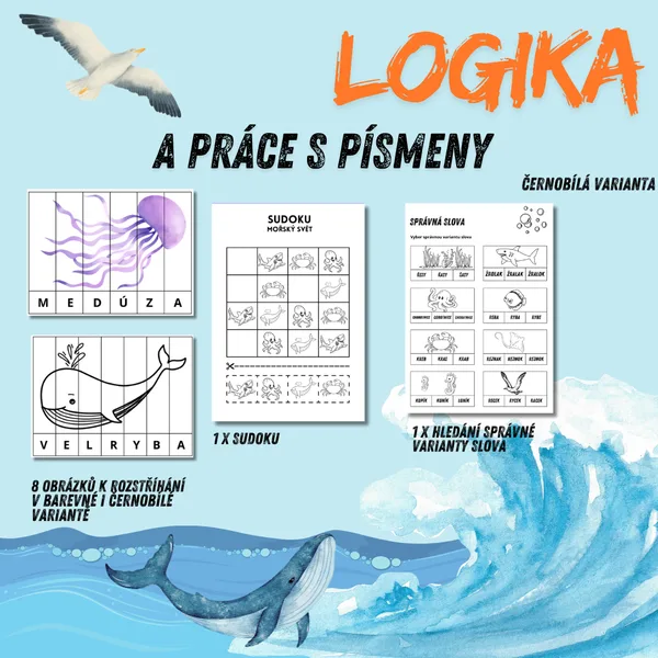 Logika a práce s písmeny MOŘE 1
