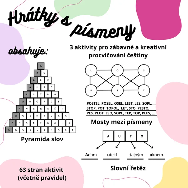 Hrátky s písmeny – 3 aktivity pro zábavné a kreativní procvičování češtiny 1