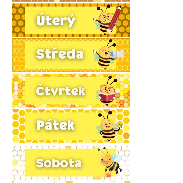 Dny v týdnu - včely 1