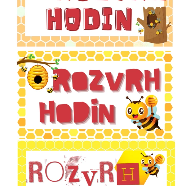 Rozvrh hodin - včela 1
