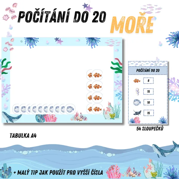 Počítání do 20 MOŘE 1