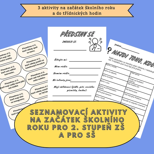 Aktivity na začátek školního roku nebo do třídnických hodin 1
