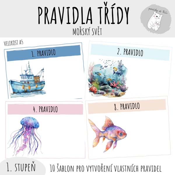 Pravidla třídy - mořský svět 1