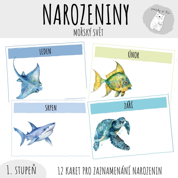 Narozeniny - mořský svět 1