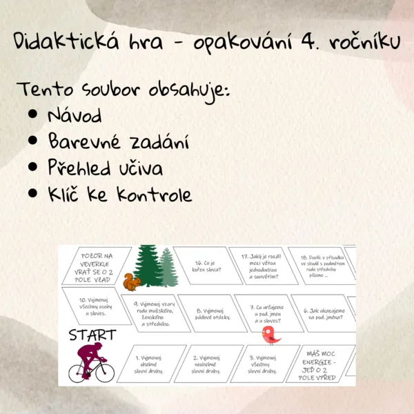 Desková hra - Opakování teorie 4. ročníku 1