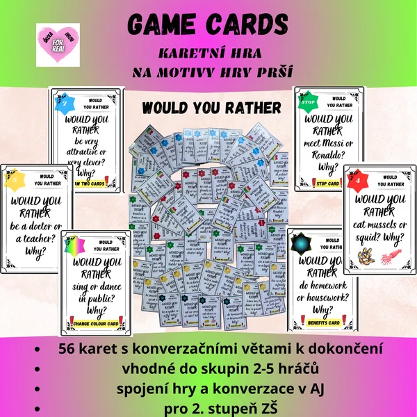 Game cards - Would you rather 1