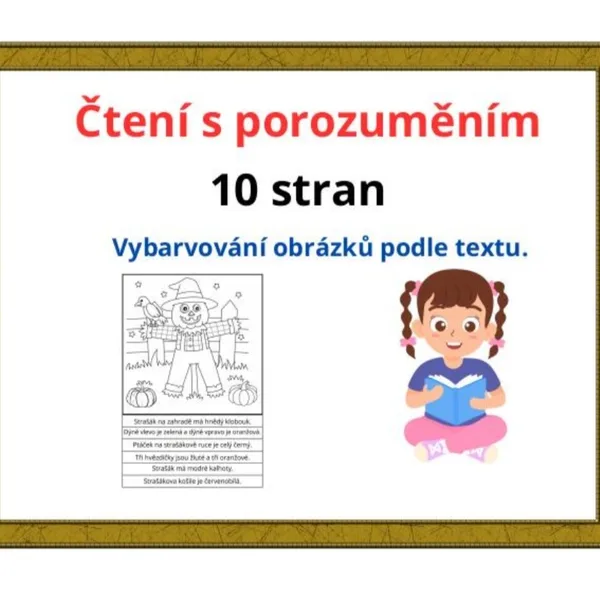 Vybarvování obrázku podle textu 1