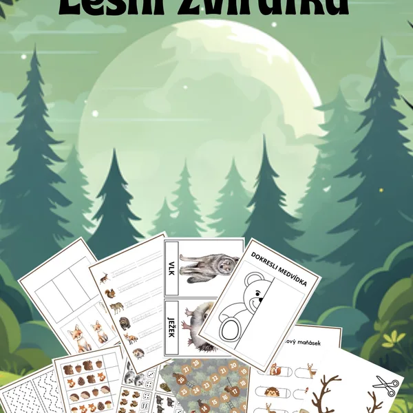Lesní zvířátka - soubor pracovních listů 1