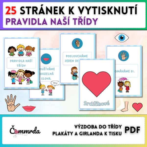 Výzdoba - Pravidla do třídy 1