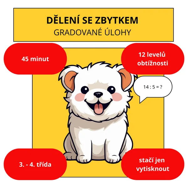 GRADOVANÉ ÚLOHY - dělení se zbytkem 1