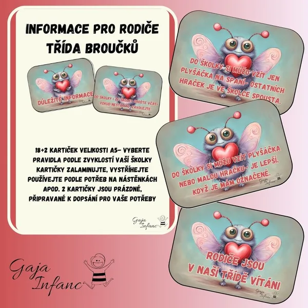 Informace pro rodiče- třída broučků 1
