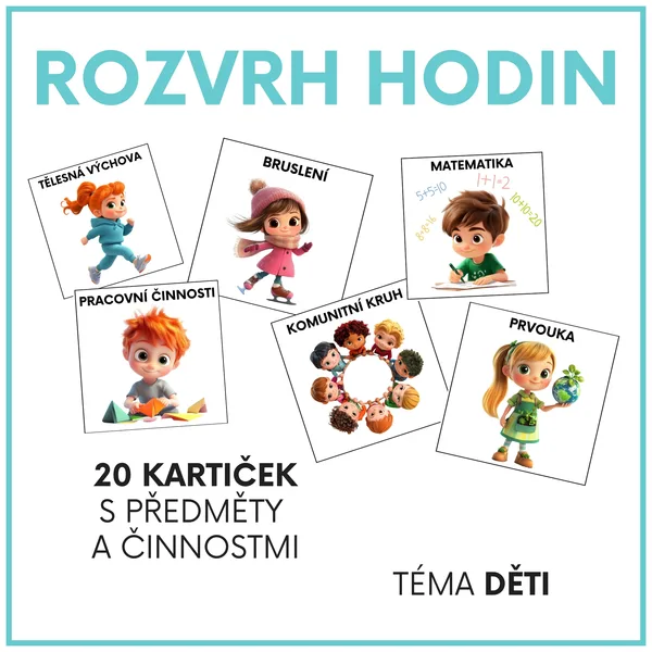 Rozvrh hodin (téma děti) 1