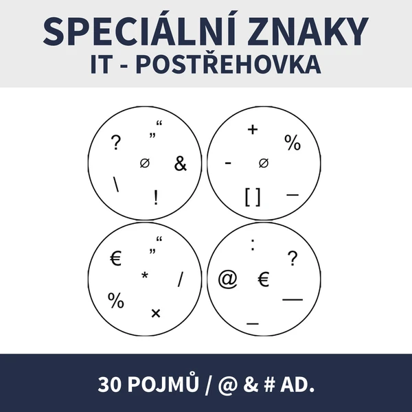 IT - SPECIÁLNÍ ZNAKY / POSTŘEHOVKA (& @ # a další) 1