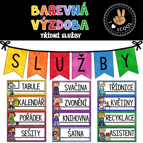 Barevná výzdoba - třídní služby 1